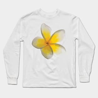 Frangipani —Yellow Long Sleeve T-Shirt